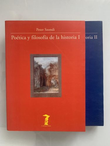 Portada del libro de POÉTICA Y FILOSOFÍA DE LA HISTORIA (2 tomos)