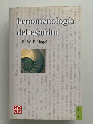 Portada del libro de FENOMENOLOGÍA DEL ESPÍRITU