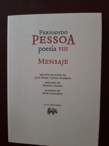 Portada del libro de Poesía VIII. Mensaje