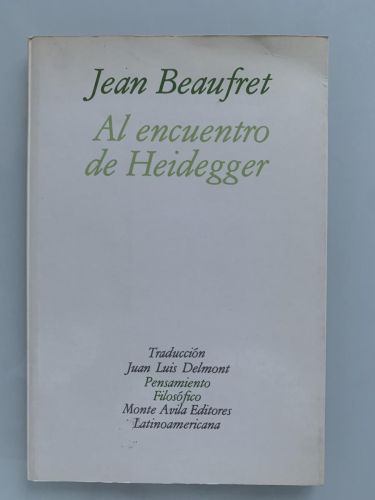 Portada del libro de AL ENCUENTRO DE HEIDEGGER