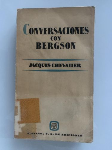 Portada del libro de CONVERSACIONES CON BERGSON