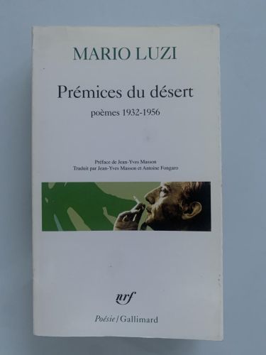 Portada del libro de PRÉMICES DU DÉSERT: Poèmes 1932-1957