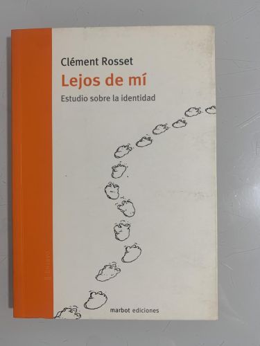 Portada del libro de LEJOS DE MÍ. Estudio sobre la identidad