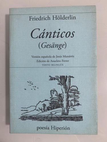 Portada del libro de CÁNTICOS (Gesänge)