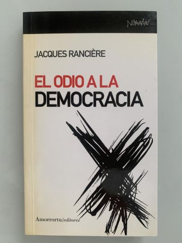 Portada del libro de EL ODIO A LA DEMOCRACIA