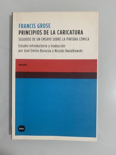 Portada del libro de PRINCIPIOS DE LA CARICATURA. Seguidos de un ensayo sobre la pintura cómica
