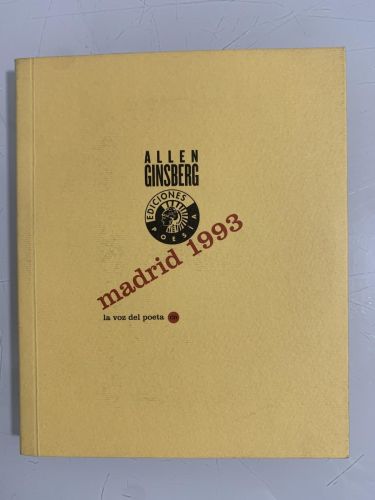 Portada del libro de MADRID 1993 (contiene CD) edición bilingüe