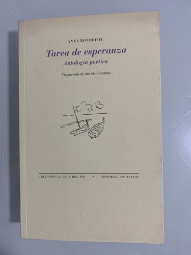 Portada del libro de TAREA DE ESPERANZA. Antología poética