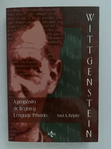 Portada del libro de WITTGENSTEIN A PROPÓSITO DE REGLAS Y LENGUAJE PRIVADO