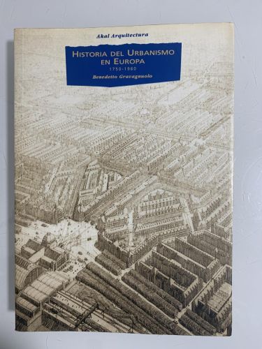 Portada del libro de HISTORIA DEL URBANISMO EN EUROPA 1750-1960