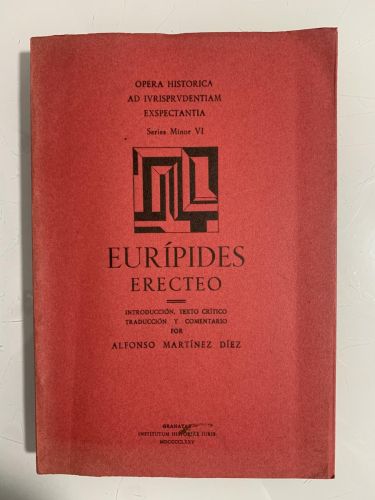 Portada del libro de  ERECTEO