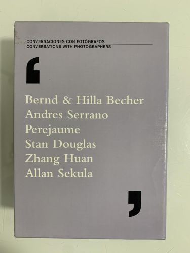 Portada del libro de CONVERSACIONES CON FOTÓGRAFOS (6 tomos: Bernd & Hilla Becher, Andrés Serrano, Perejaume, Stan Douglas,...