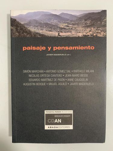 Portada del libro de PAISAJE Y PENSAMIENTO