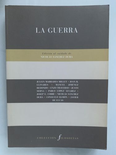 Portada del libro de LA GUERRA
