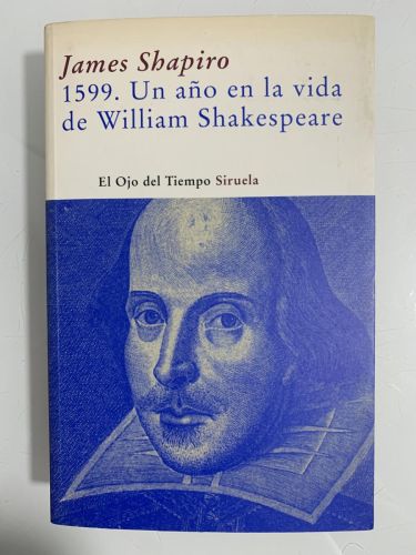 Portada del libro de 1599. UN AÑO EN LA VIDA DE WILLIAM SHAKESPEARE
