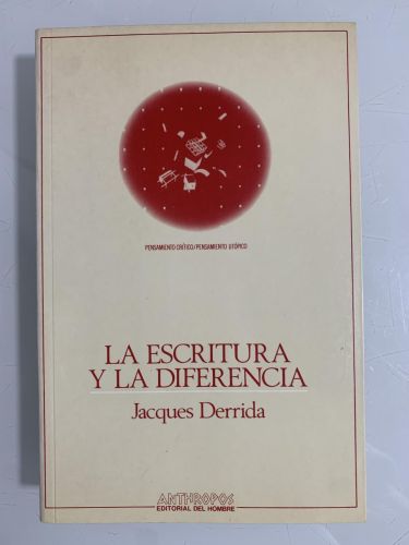 Portada del libro de LA ESCRITURA Y LA DIFERENCIA