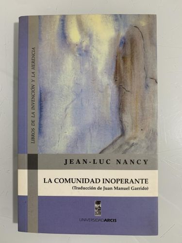 Portada del libro de LA COMUNIDAD INOPERANTE