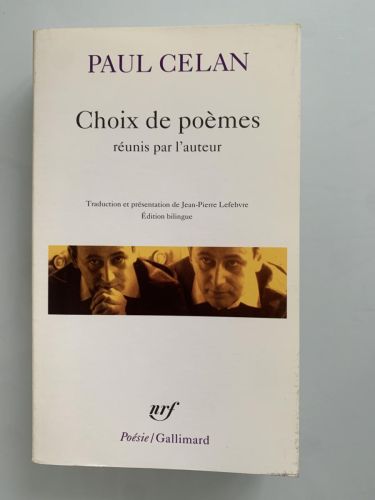 Portada del libro de CHOIX DE POÈMES. Réunis par l'auteur (edición bilingüe)