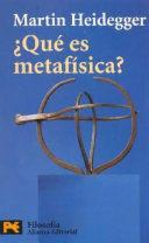 Portada del libro de ¿Qué es metafísica?