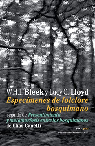 Portada del libro de Especímenes del folclore bosquimano
