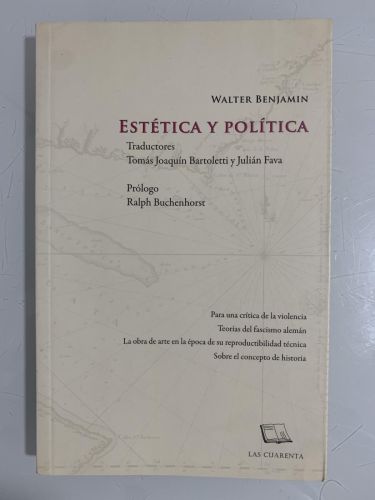 Portada del libro de ESTÉTICA Y POLÍTICA