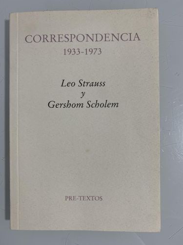 Portada del libro de CORRESPONDENCIA 1933-1973