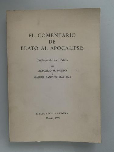 Portada del libro de EL COMENTARIO DE BEATO AL APOCALIPSIS