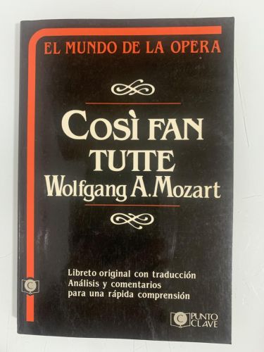 Portada del libro de COSÌ FAN TUTTE
