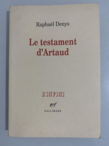 Portada del libro de LE TESTAMENT D'ARTAUD
