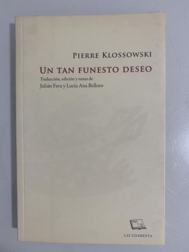 Portada del libro de UN TAN FUNESTO DESEO