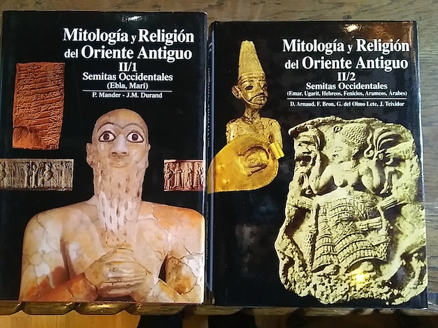 MITOLOGÍA Y RELIGIÓN DEL ORIENTE ANTIGUO. SEMITAS OCCIDENTALES (2 tomos ...