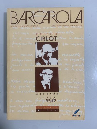 Portada del libro de BARCAROLA. DOSSIER CIRLOT