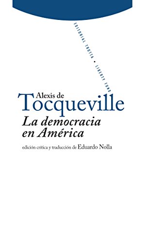 Portada del libro de La democracia en América