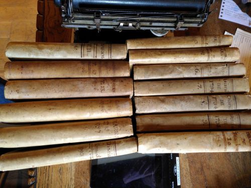 Portada del libro de DIARIOS DE BARCELONA (12 tomos de 1793 a1797 - tomos 2 y del 4 al 15, cada uno comprende tres meses)