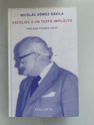 Portada del libro de ESCOLIOS A UN TEXTO IMPLÍCITO
