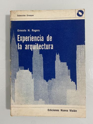 Portada del libro de EXPERIENCIA DE LA ARQUITECTURA