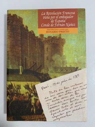 Portada del libro de LA REVOLUCIÓN FRANCESA VISTA POR EL EMBAJADOR DE ESPAÑA CONDE DE FERNÁN NÚÑEZ
