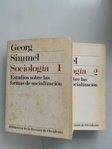Portada del libro de SOCIOLOGÍA. Estudios sobre las formas de socialización (2 tomos)