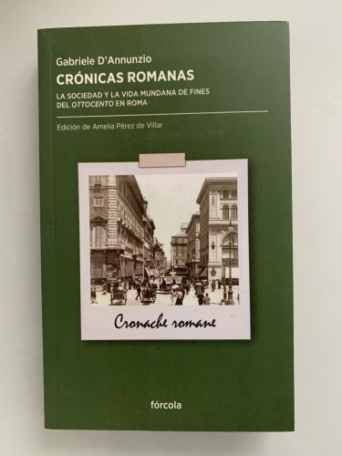 Portada del libro de CRÓNICAS ROMANAS. La sociedad y la vida mundana de fines del ottocento en Roma