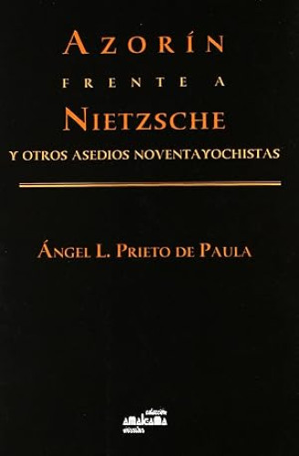Portada del libro de Azorín frente a Nietzsche y otros ensayos noventayochistas