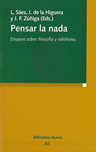 Portada del libro de Pensar la nada