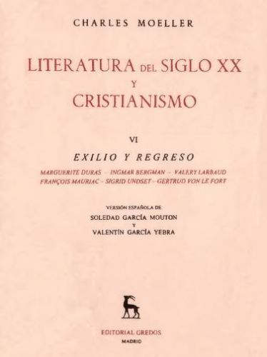 Portada del libro de Literatura siglo xx y cristianismo vol 6