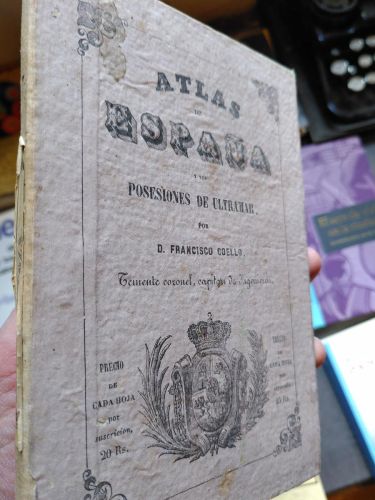 Portada del libro de ZAMORA. ATLAS DE ESPAÑA Y SUS POSESIONES DE ULTRAMAR. 
