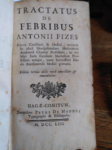 Portada del libro de TRACTATUS DE FEBRIBUS