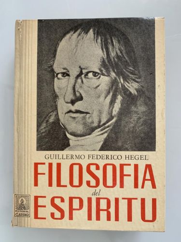 Portada del libro de FILOSOFÍA DEL ESPÍRITU