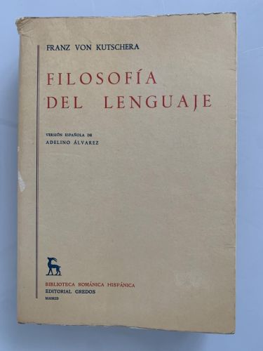 Portada del libro de FILOSOFÍA DEL LENGUAJE