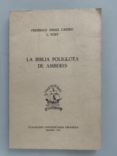 Portada del libro de LA BIBLIA POLÍGLOTA DE AMBERES