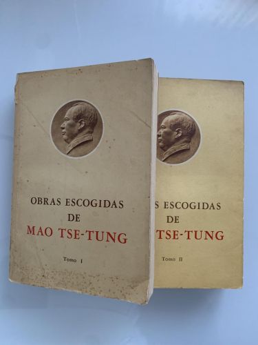 Portada del libro de OBRAS ESCOGIDAS DE MAO TSE-TUNG (2 tomos, I y II)