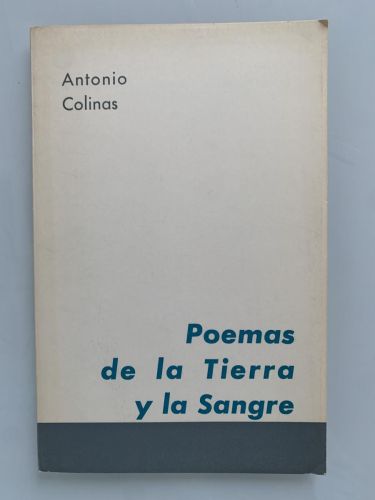 Portada del libro de POEMAS DE LA TIERRA Y LA SANGRE