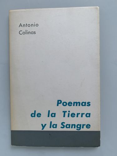 Portada del libro de POEMAS DE LA TIERRA Y LA SANGRE